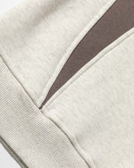 Fleece-lined crew neck sweatshirt