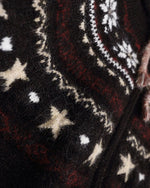 Hooded knit cardigan