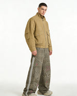 休閑波點牛仔褲