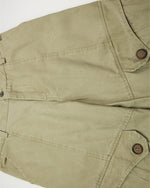 Vintage denim patchwork trousers