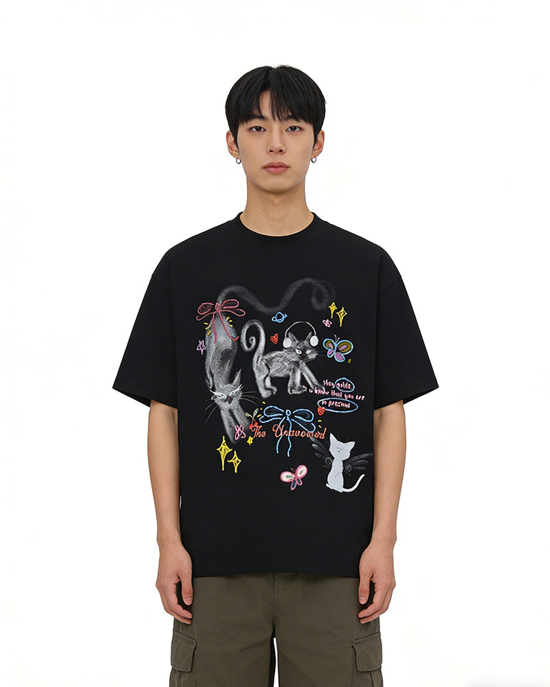 레트로 캐주얼 반팔