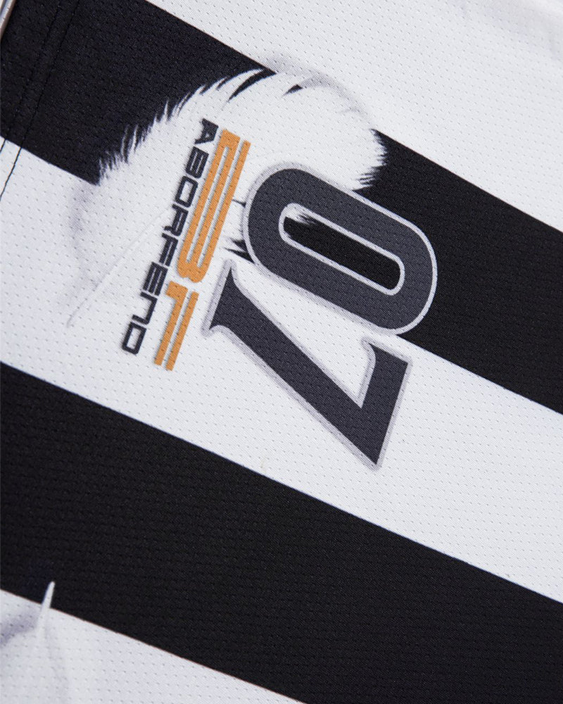 Vertical striped couple short sleeves