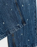 潑墨破洞牛仔褲