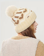 復古拼色保暖護耳帽