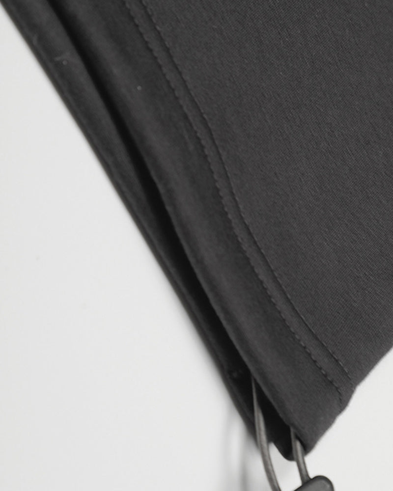 Color-blocked fleece-lined sweatshirt