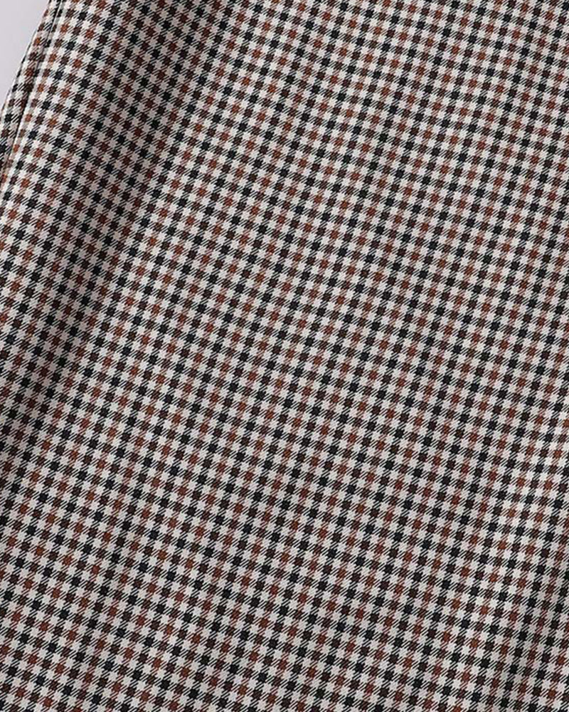 Houndstooth Casual Trousers