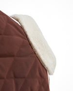 레트로 레터 자수 코튼 패딩 재킷