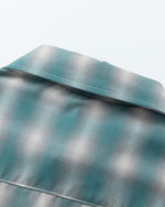 Vintage Plaid Tie Short Sleeve Shirt