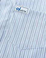 Striped short-sleeved shirt