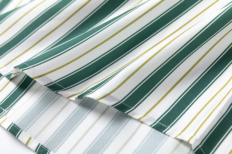 retro striped simple shirt