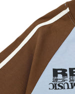 레트로 콘트라스트 프린트 반소매