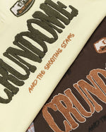 문자 자수 짧은 소매