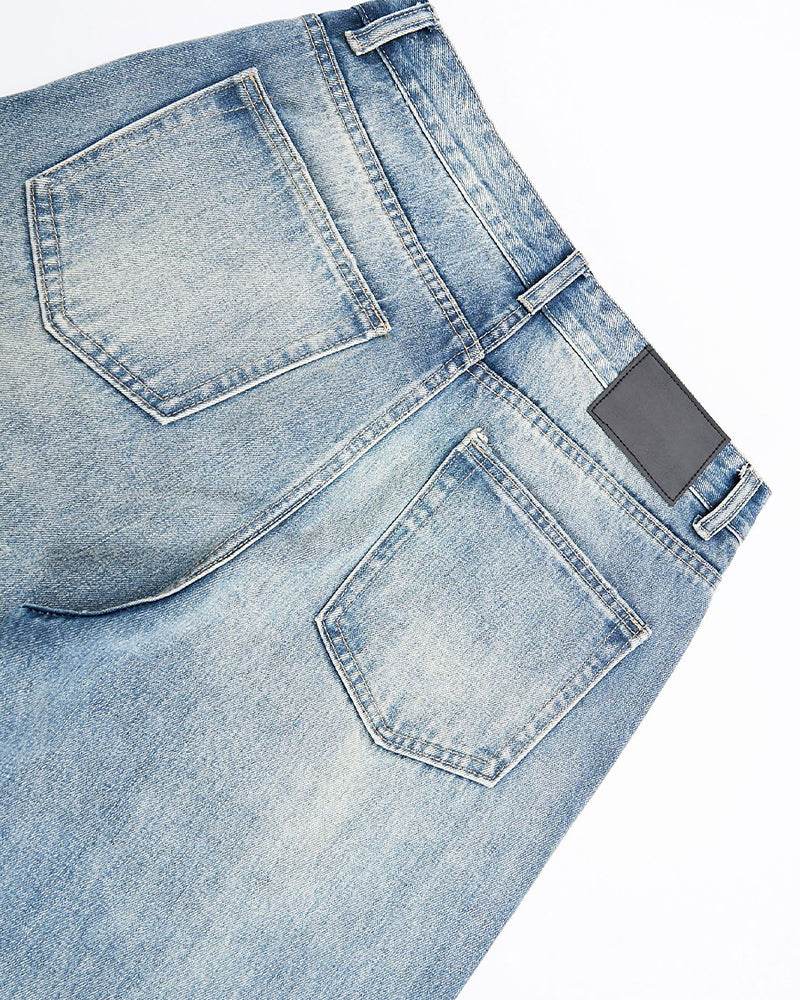 Retro casual straight leg jeans