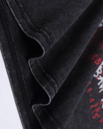 레트로 프린트 반소매