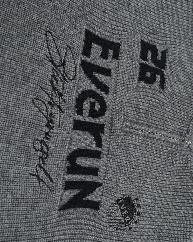 Retro letter turtleneck sweater