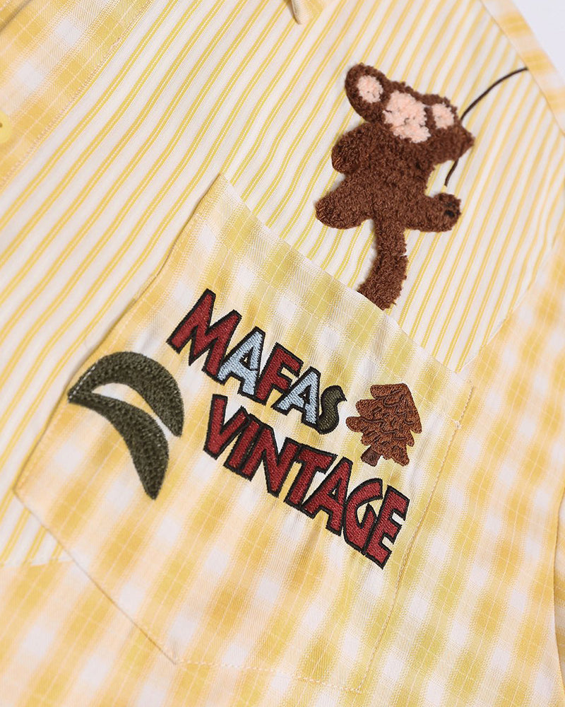 Retro Fun Animal Long-Sleeved Shirt