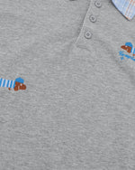 빈티지 자수 강아지 반팔