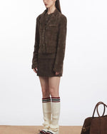 Retro woolen short jacket (women)