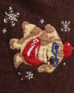 Retro puppy knit sweater