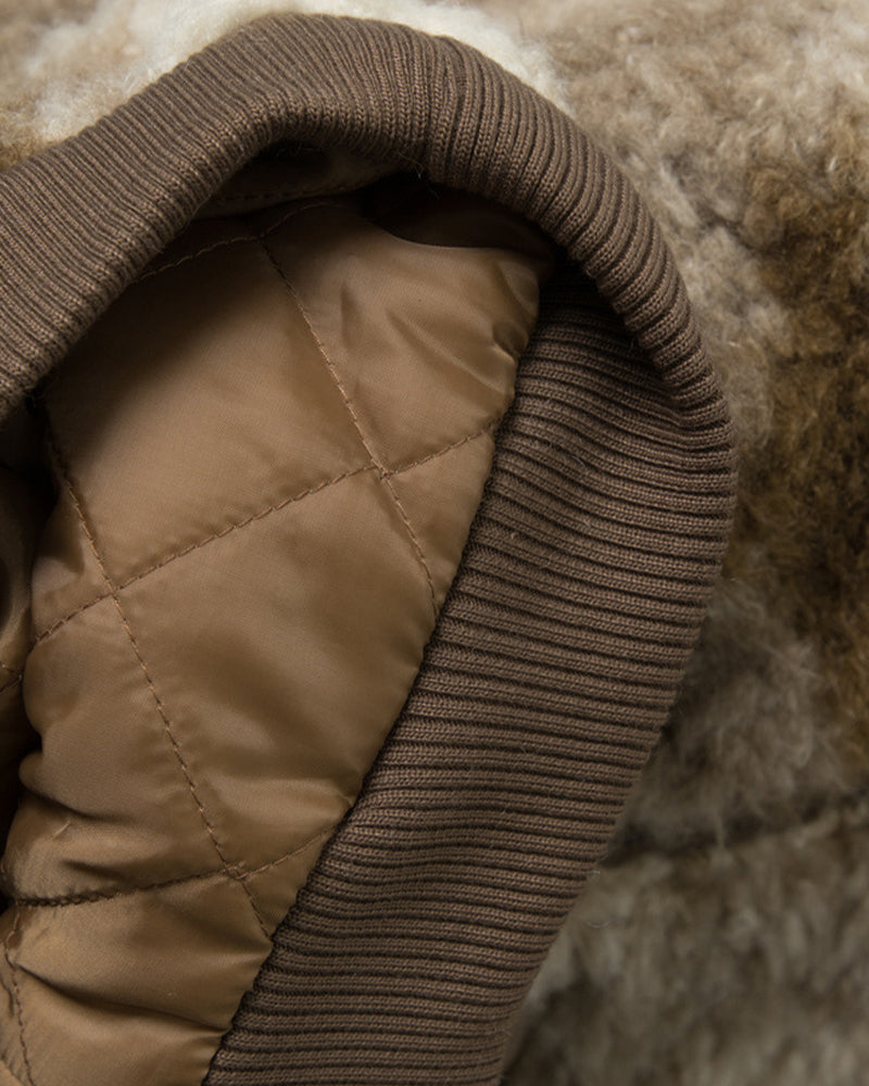 Thickened lambskin cotton-padded coat (women's style)