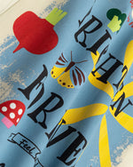 레트로 레터 프린트 반소매