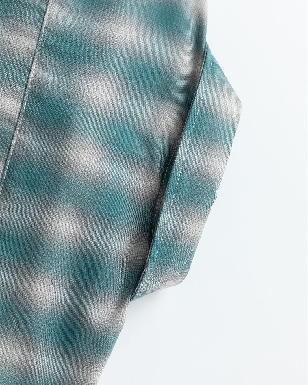 Plaid Lapel Short Sleeve Shirt