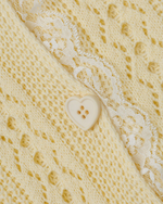 花邊拼接簡約毛衣開衫