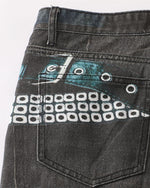 Designer straight jeans