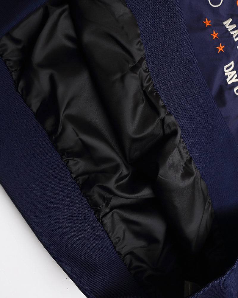 Retro contrast color stitching sweatshirt