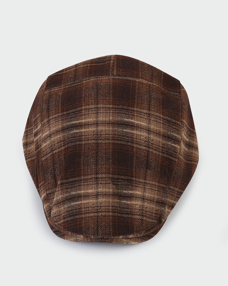Classic plaid beret