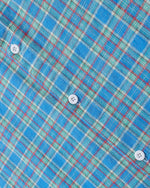 embroidered paneled long-sleeved shirt