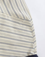 條紋刺綉長袖襯衫