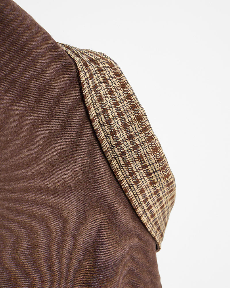 Stitched contrasting color couple's jacket