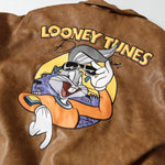Cartoon embroidery padded jacket