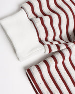 Striped embroidered polo long sleeves