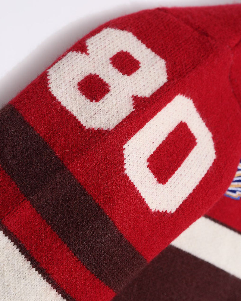 復古拼色針織衫