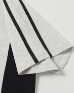 Contrast color loose short sleeves