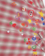 vintage plaid short sleeve shirt