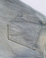 水洗直筒牛仔褲