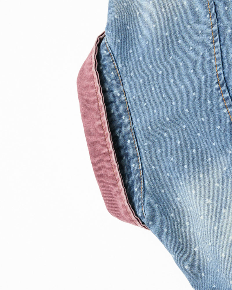 水洗波點短袖襯衫