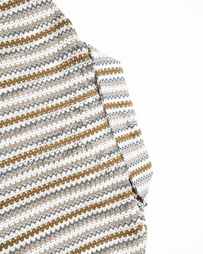 striped short-sleeved shirt