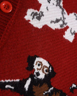 趣味卡通小狗針織衫