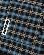 plaid loose long-sleeved shirt