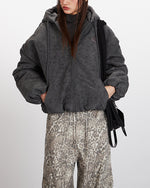 디스트레스드 후드 재킷