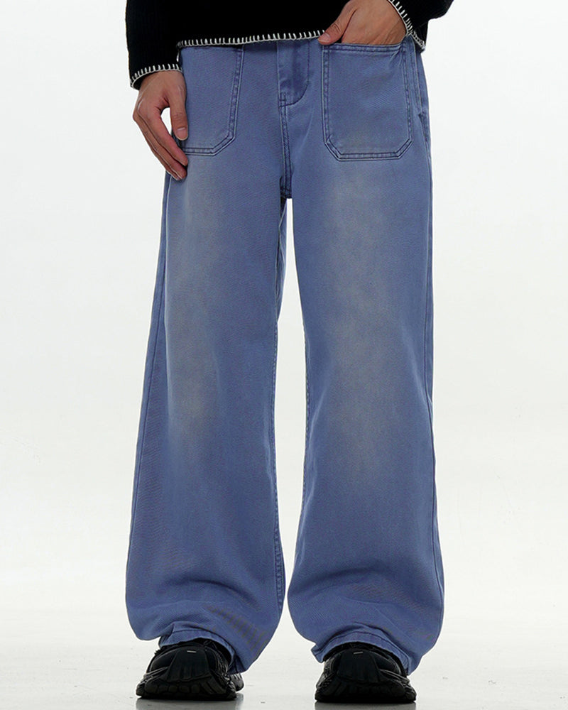 Casual straight trousers