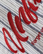 Striped letter long-sleeved shirt