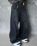 Simple wide-leg trousers