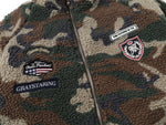 빈티지 카무플라주 배지 자수 재킷