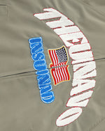 embroidered hooded jacket