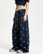 Star-print sweatpants
